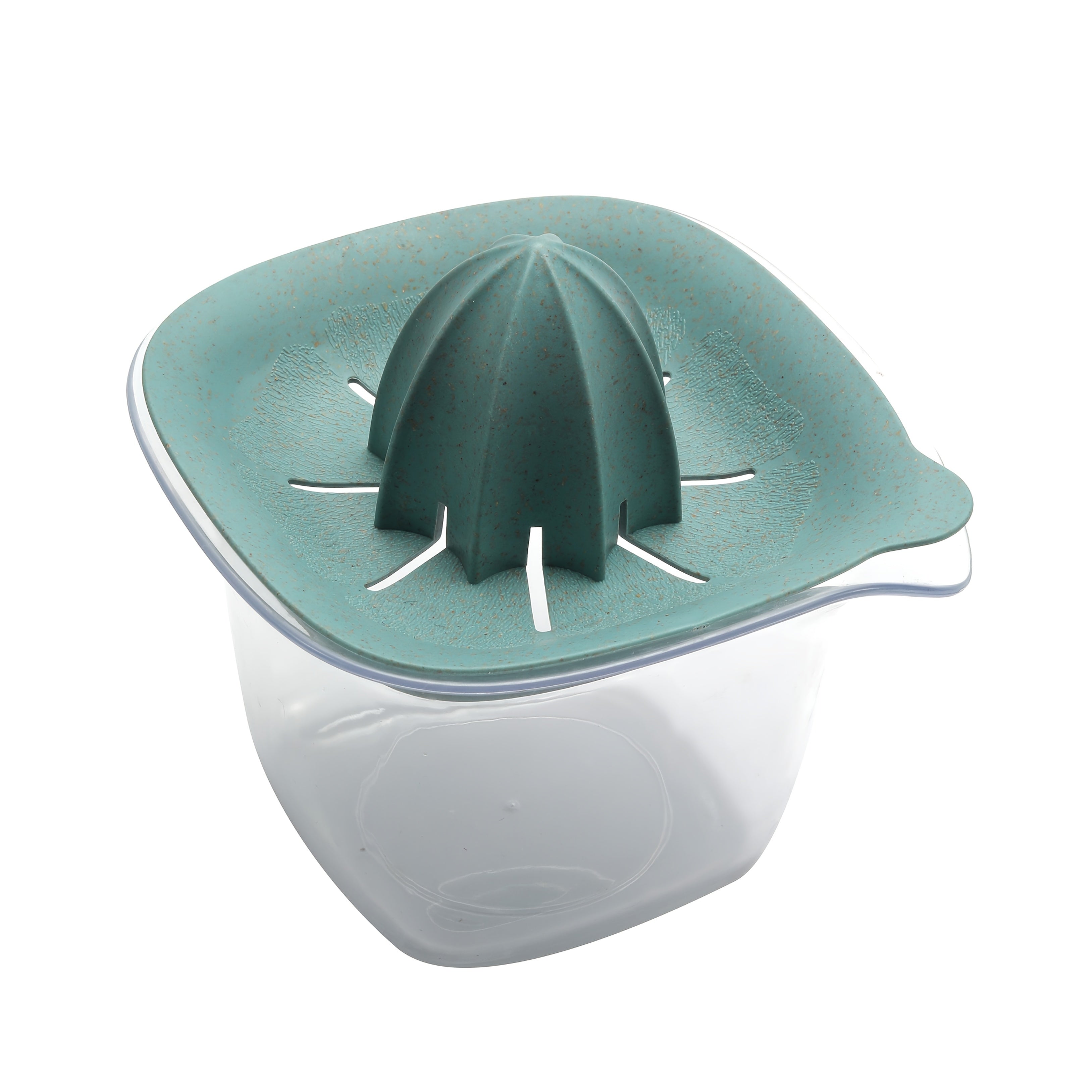 1pc Salad Bowl Set with Strainer Lid & Hand Juicer - Non-Slip Base Plastic Serving Bowl, Multi-Purpose Kitchen Tool Suitable for Salad Making, Dressing Mixing, Juice Extraction, Compact for Small Kitchens, Hygienic for Home Use