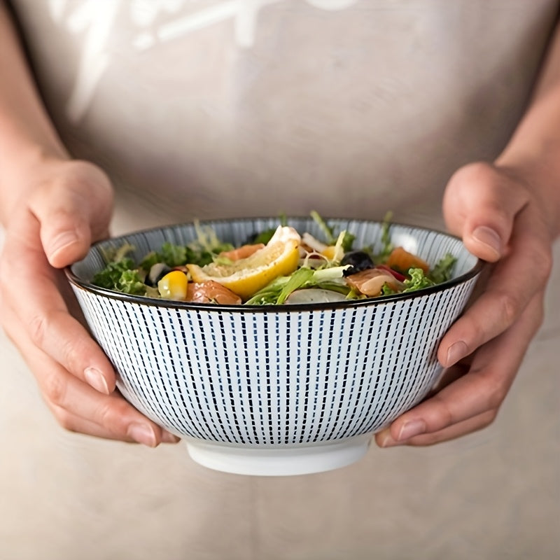 Set of Four Japanese-Style Ceramic Ramen Bowls