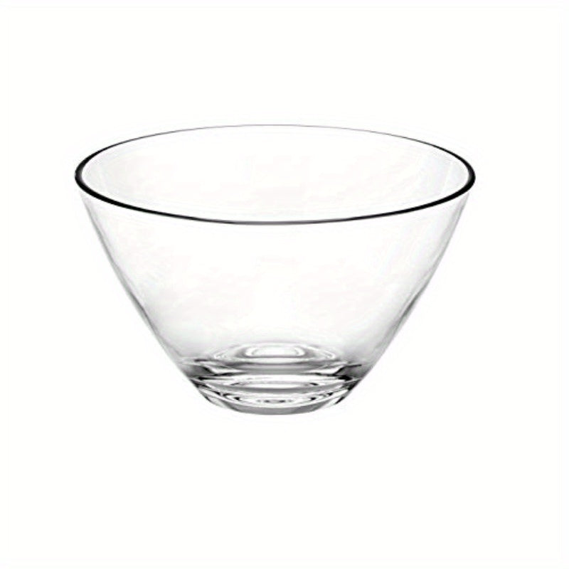 Set of Elegant European-Made Clear Glass Bowls - 4.75\
