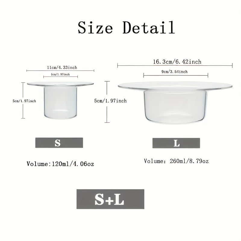 Exquisite Handmade Glass Dessert Bowls, Salad Bowls, Yogurt Bowls, Ice Cream Bowls, Pudding Bowls, Cream Soup Bowls, Made of High-transparency Glass, Tabletop Decorative Bowls, Salad Bowls, Oatmeal Bowls, Fruit Bowls, Crystal-clear Design