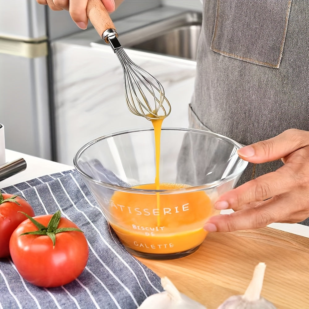 3pcs Set Thickened Clear Glass Bowls, Multipurpose Serving Bowls for Salad, Fruit, Rice, Pasta, Dessert, Cereal, Snacks, Soy Milk, Microwave Safe Kitchenware