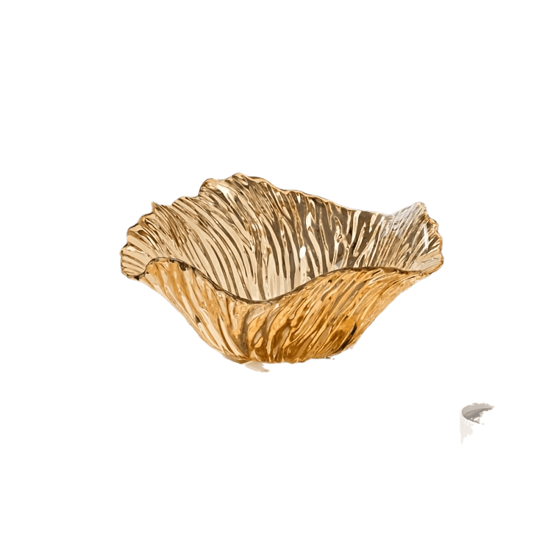 1pc Modern Petal-Shaped Bowl with Flower Petals - PET Dish Suitable for Home, Restaurants, Weddings, Birthdays & Special Occasions - Elegant Table Centerpiece for Desserts, Salads,, Spices