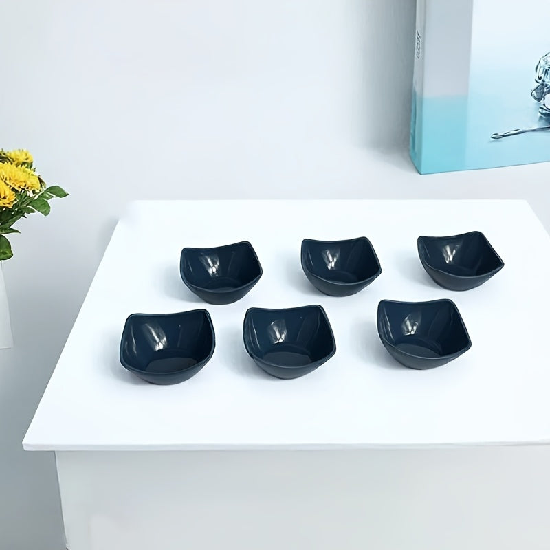 6pcs Durable And Shatterproof Mini Dessert Bowls - New, Colorful Reusable Sauce Bowls, Dessert Bowls That Can Be Washed in The Dishwasher And Heated in The Microwave, Suitable for Appetizers, Dips, Snacks, Fruits, a Must for Outdoor Picnic Parties i
