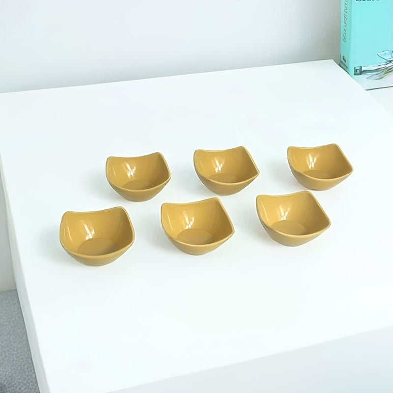 6pcs Durable And Shatterproof Mini Dessert Bowls - New, Colorful Reusable Sauce Bowls, Dessert Bowls That Can Be Washed in The Dishwasher And Heated in The Microwave, Suitable for Appetizers, Dips, Snacks, Fruits, a Must for Outdoor Picnic Parties i