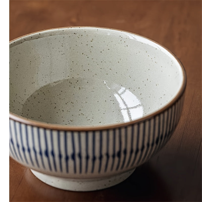 4-Pack Japanese Ceramic Rice Bowls, 4.5-Inch Round Small Bowls, Vintage Chinese Tableware, Dessert Bowls for Yogurt, Microwave Safe