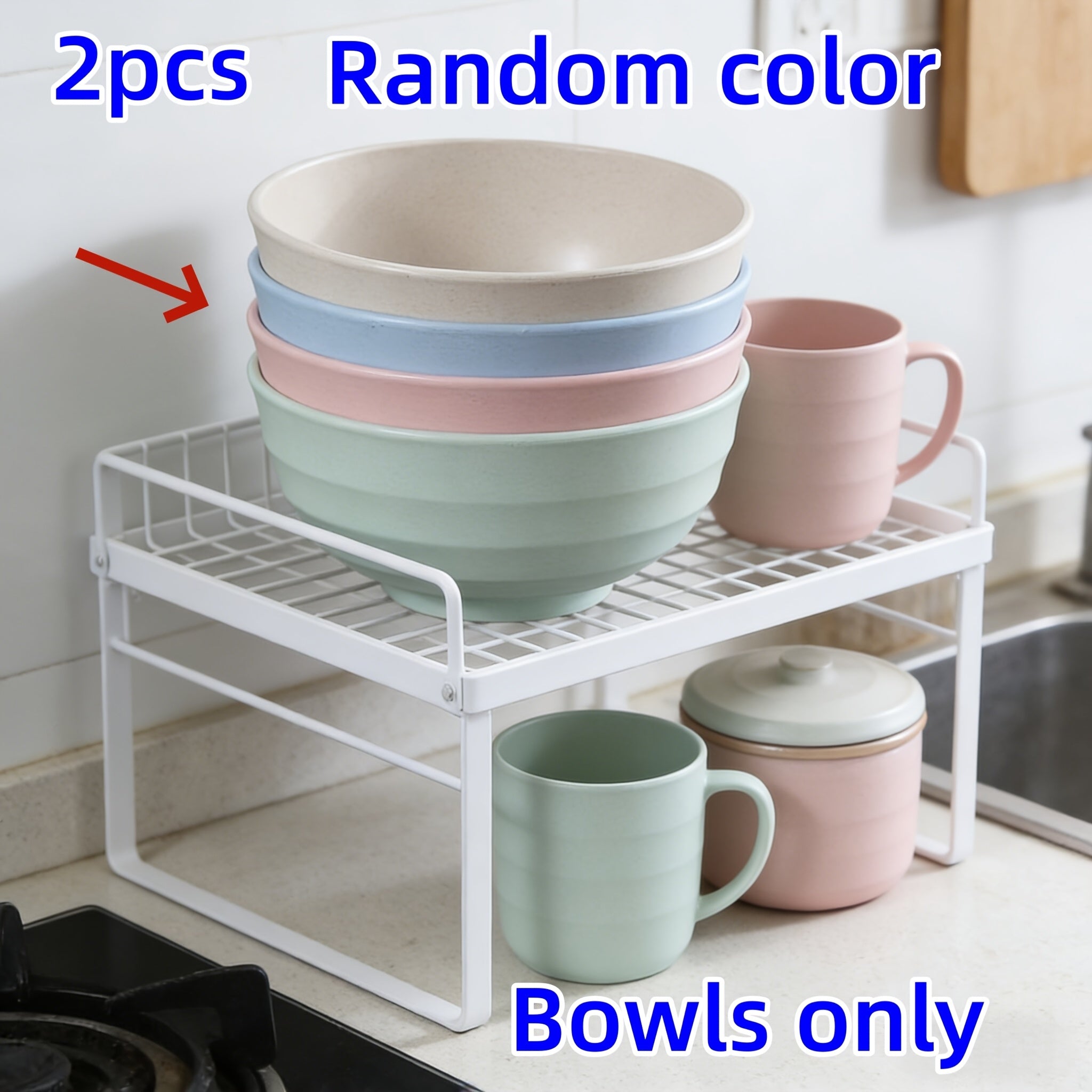 2pcs Shatterproof Cereal Bowl Set, Multi-Functional And Durable PP Plastic Bowls, Suitable for Soup\u002FRice\u002FCereals - Microwave And Dishwasher Safe - Lightweight Tableware - Shatterproof Design for Home, Camping And Gifts (Colors Randomly Selected)