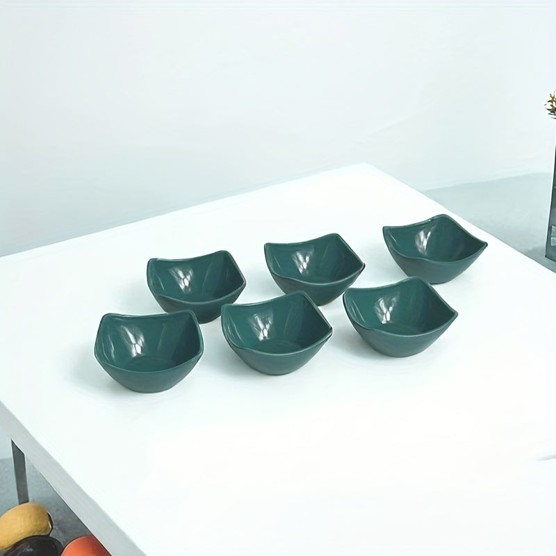 6pcs Durable And Shatterproof Mini Dessert Bowls - New, Colorful Reusable Sauce Bowls, Dessert Bowls That Can Be Washed in The Dishwasher And Heated in The Microwave, Suitable for Appetizers, Dips, Snacks, Fruits, a Must for Outdoor Picnic Parties i
