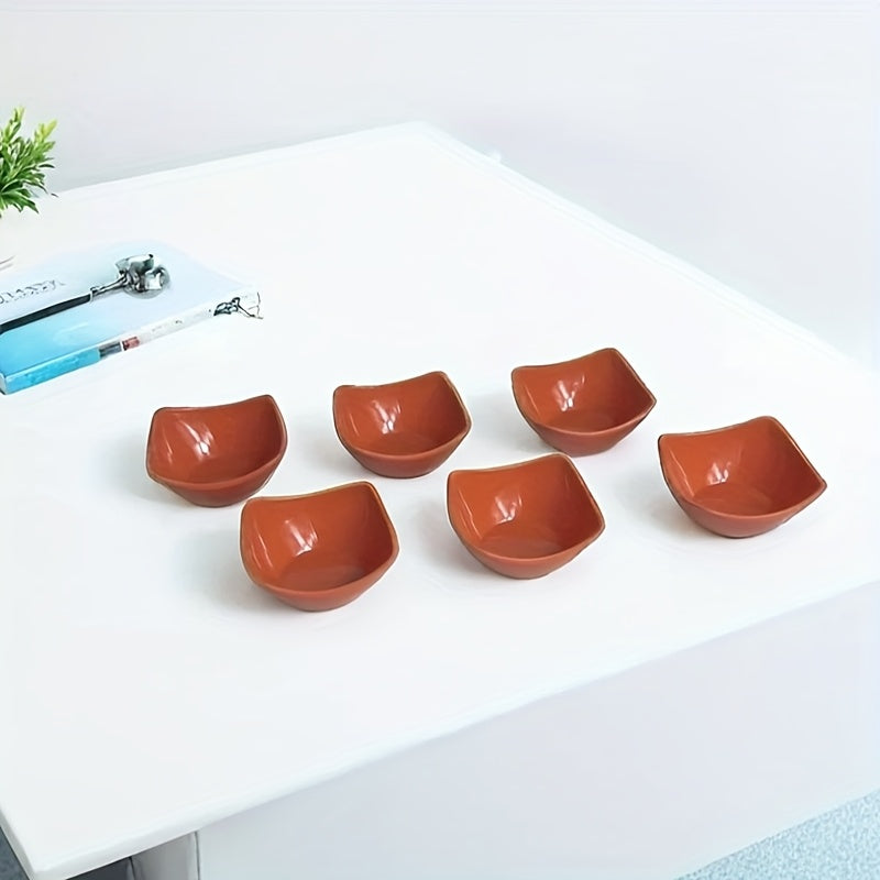 6pcs Durable And Shatterproof Mini Dessert Bowls - New, Colorful Reusable Sauce Bowls, Dessert Bowls That Can Be Washed in The Dishwasher And Heated in The Microwave, Suitable for Appetizers, Dips, Snacks, Fruits, a Must for Outdoor Picnic Parties i