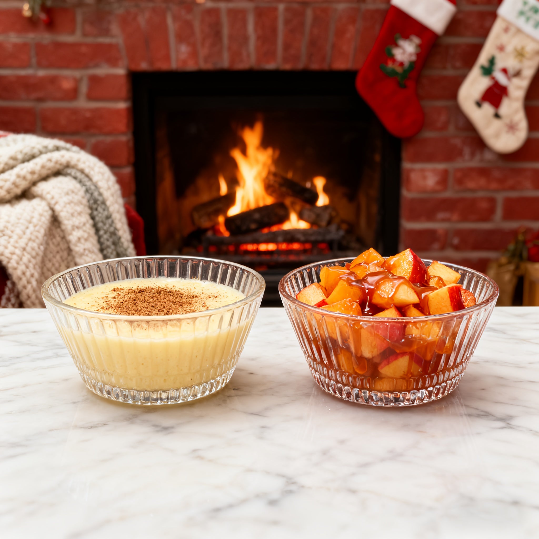 6pcs Ribbed Glass Bowl Set • Crystal Clear Dessert Bowl Set • Sauce Bowls • Perfect for Ice Cream, Dips, Nuts, Candy, Grains, Appetizers, Yogurt • Glass Prep Bowls or Mise en Place Bowls • Home Daily Use, Kitchen, Party, Gift Set • 270ml\u002F9.2oz